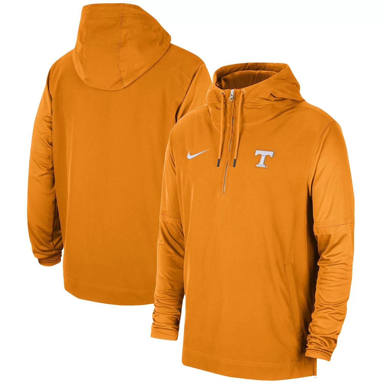 

Мужская куртка с капюшоном Tennessee Orange Tennessee Volunteers 2023 Sideline Player с молнией в четверть Nike