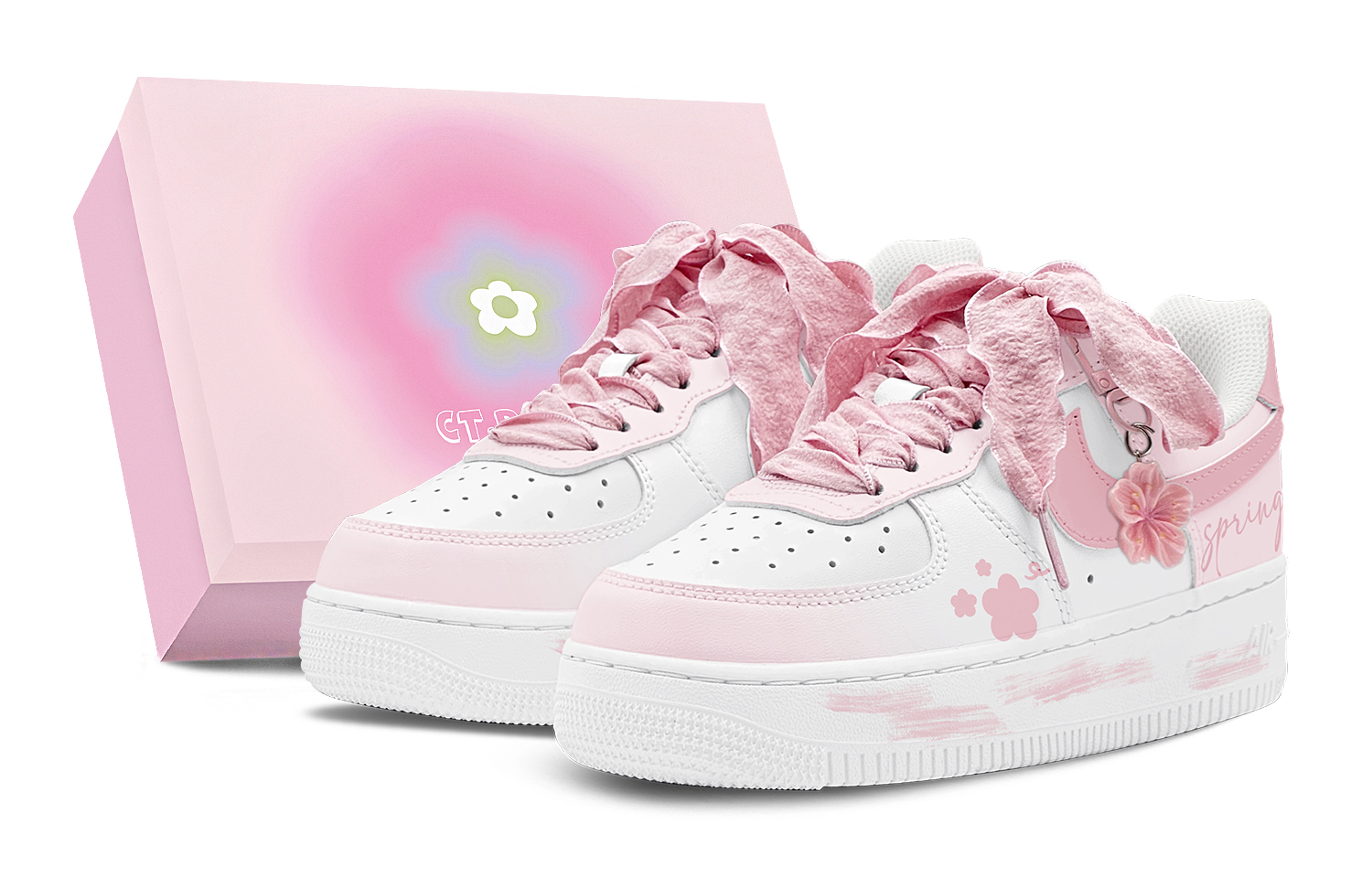 

Детские кроссовки для скейтбординга Air Force 1 для начальной школы Nike, розовый