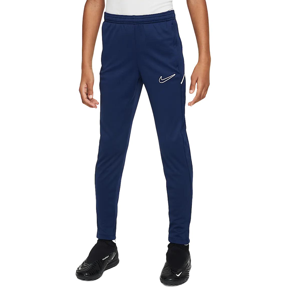 Nike Подростковые вязаные спортивные штаны AcademySwoosh Midnight Marine Blue/Midnight Marine Blue/White — фото 3