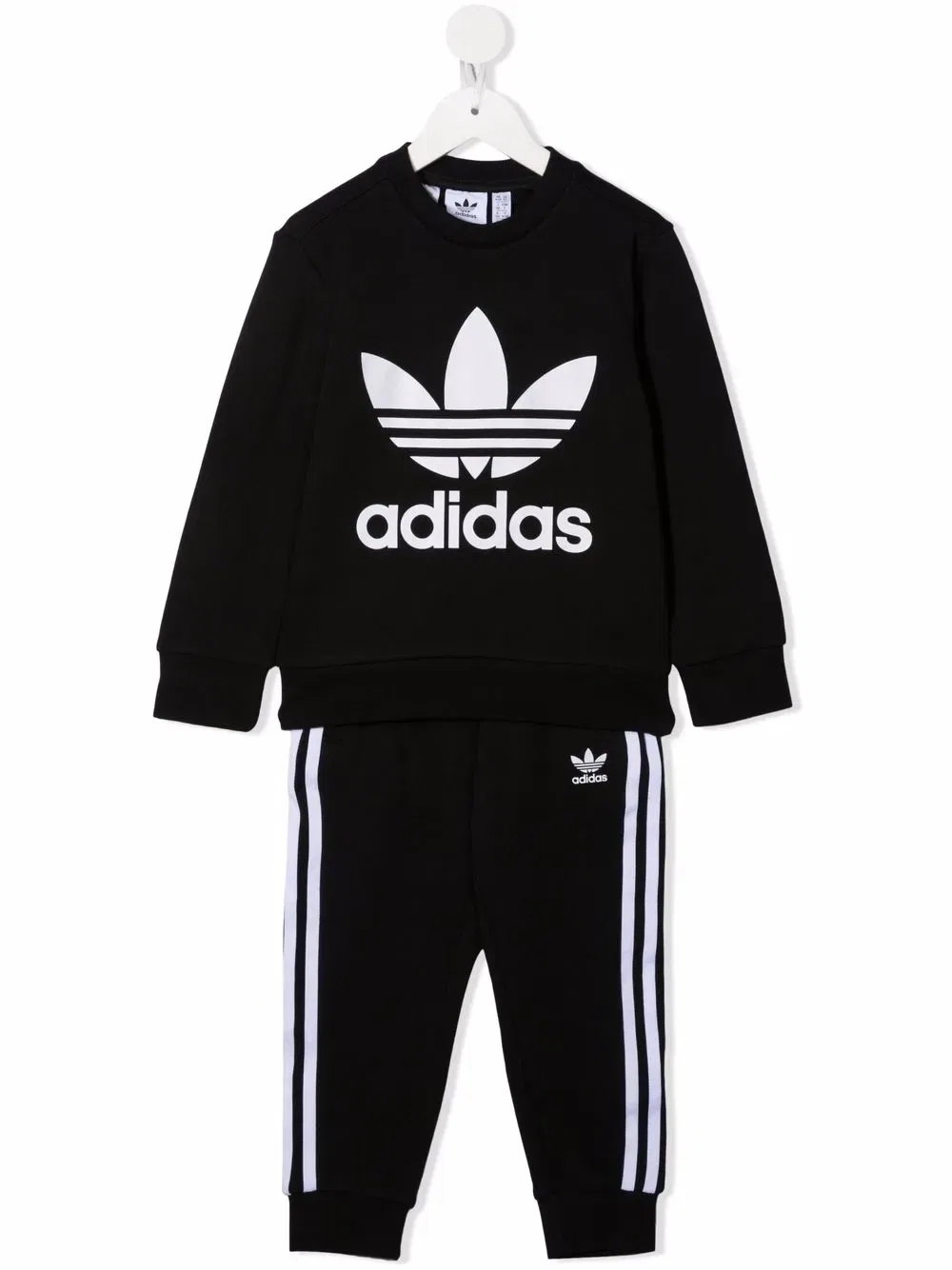 Спортивный костюм с логотипом Adidas Kids, черный