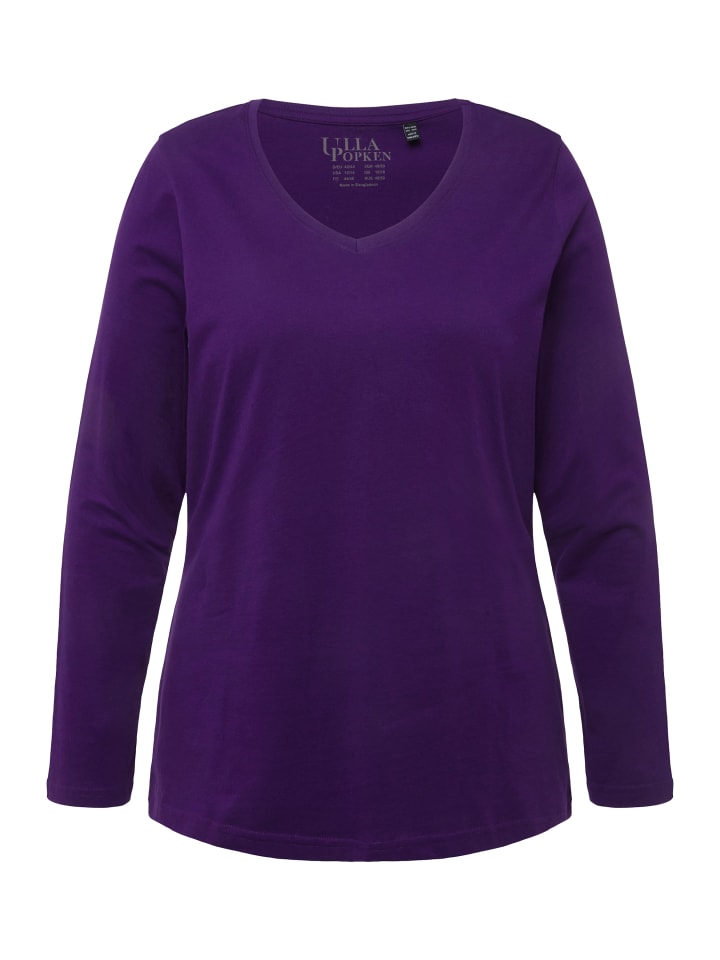 

Футболка Ulla Popken Shirt, цвет tiefes violett
