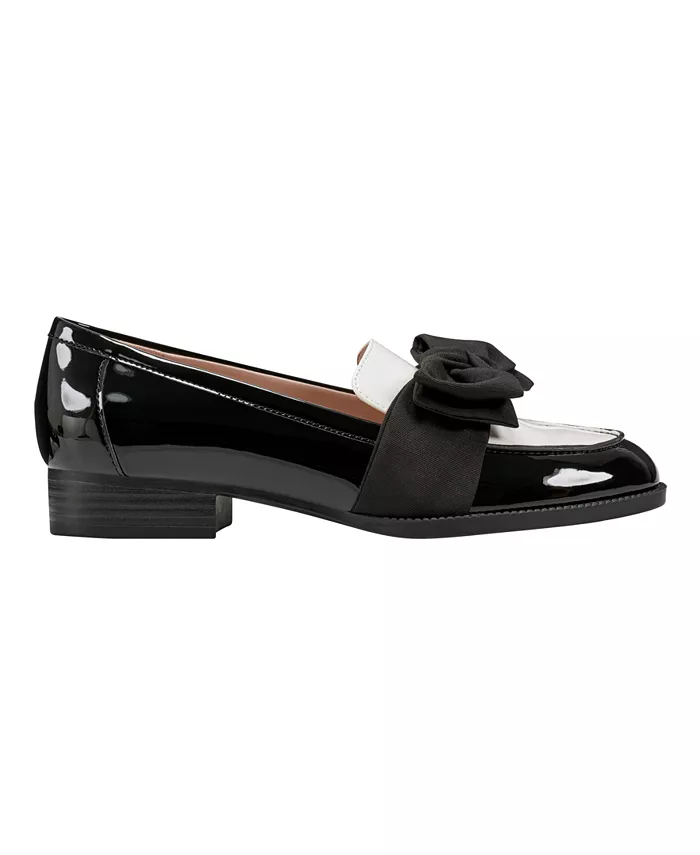 Женские лодочки Lindio Bow Slip-On с зауженным носком Bandolino, мультиколор — фото 2