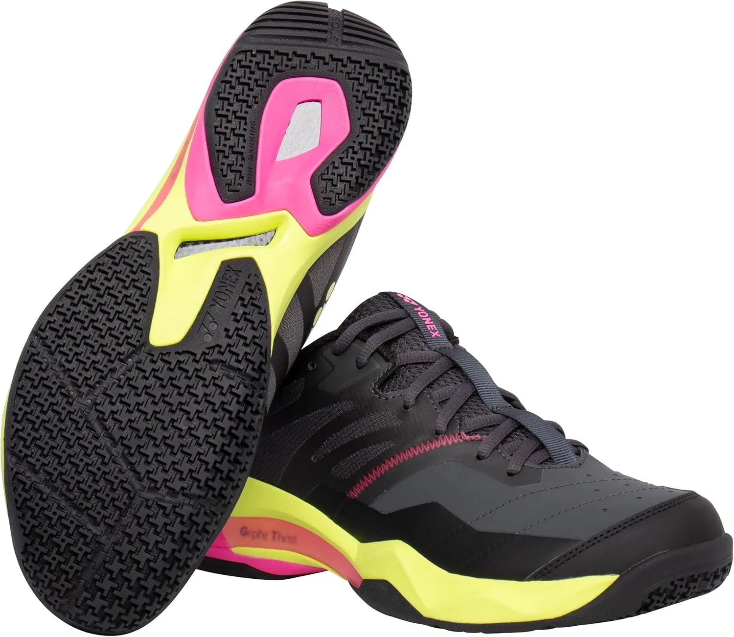 Мужские кроссовки для бадминтона YONEX Subaxia GT 2026 - Graphite Throttle Cushioning - Высокоэффективная обувь для бадминтона - Темно-серый — фото 2
