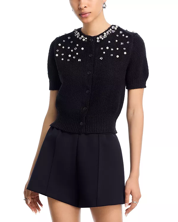 

Украшенный кардиган - эксклюзив Aqua, черный