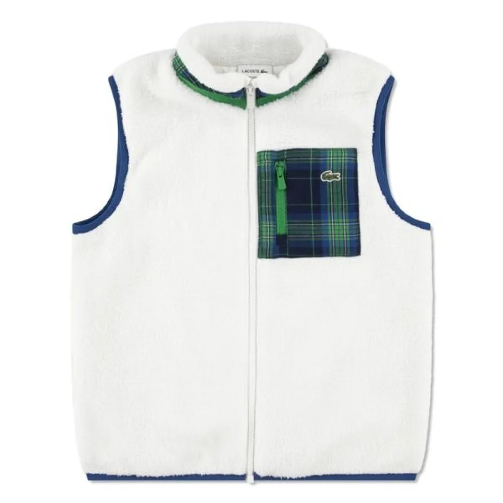 

Жилет Lacoste Kids Sherpa, белый