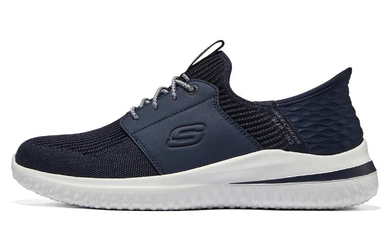 

Слипоны Skechers Delson 3.0 Low Top мужские сине-черные