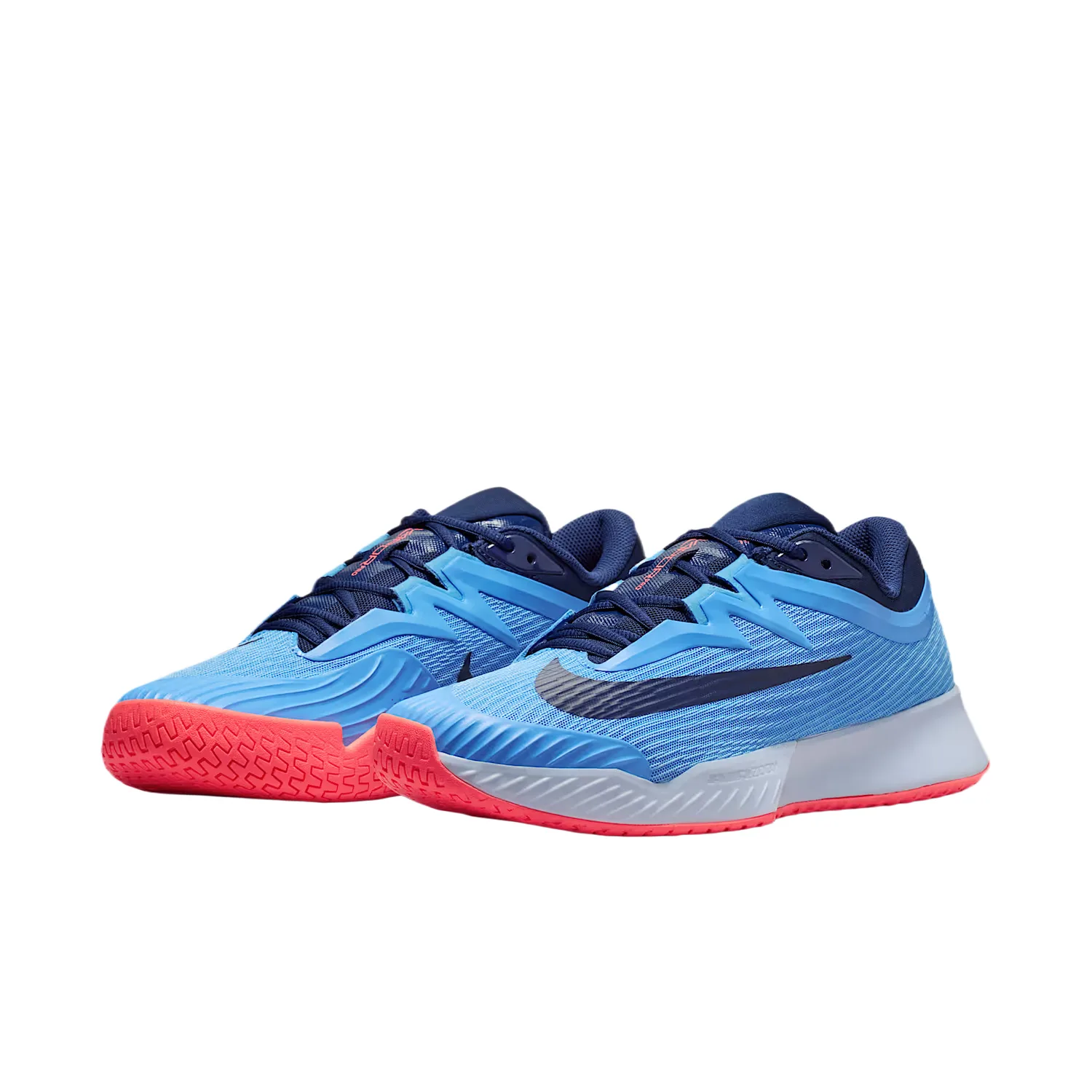 Vapor Pro 3 Mesh Cushioning Breathable Lightweight низкие теннисные кроссовки мужские Nike, university синий/белый/lava красный/midnight синий — фото 4