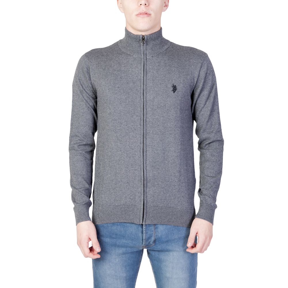 

Серая хлопковая футболка U.S. Polo Assn.
