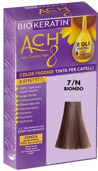 

Краска для волос Biokeratin Ach 8 Color Prodige Color 7/N Blonde