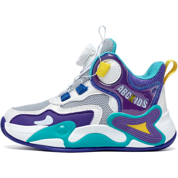 

Нескользящая износостойкая детская обувь средней высоты для повседневной носки ABC KIDS, серый/фиолетовый