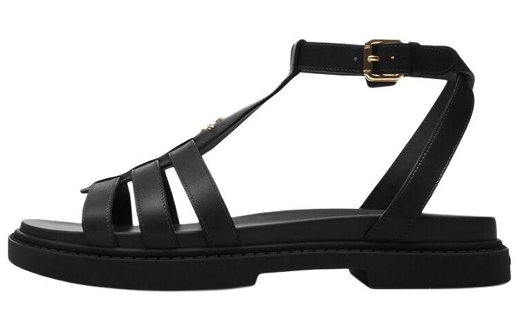 Женские римские сандалии Black COACH