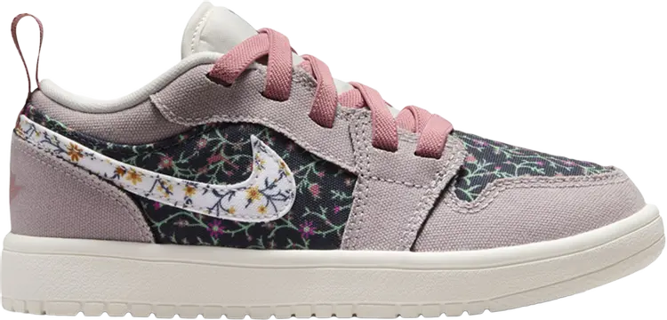 

Кроссовки Air Jordan 1 Low ALT SE PS 'Floral', фиолетовый