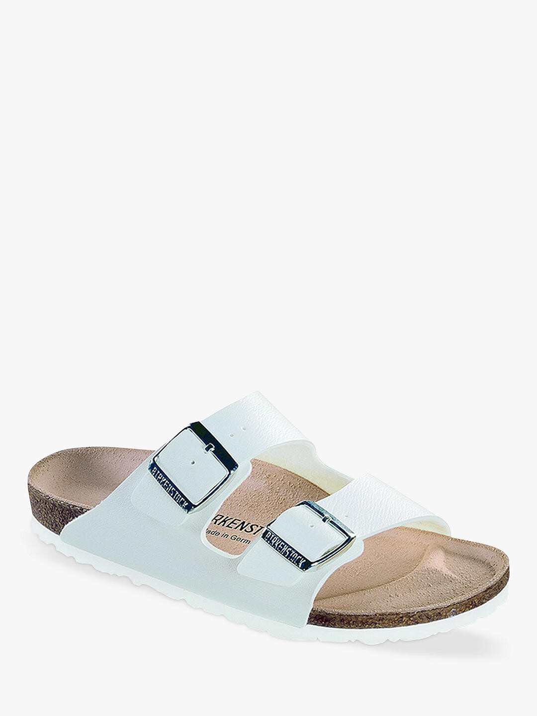 

Birkenstock Arizona Узкие сандалии Birko Flor с двумя ремешками, белые