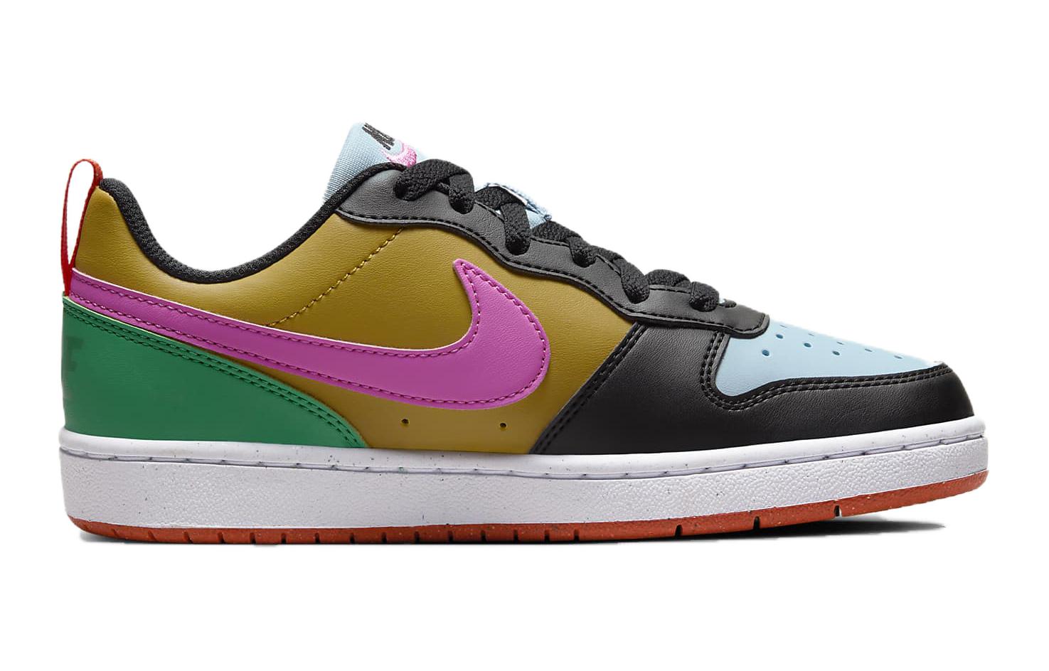 Кроссовки Court Borough Low Recraft GS 'Dance' Nike, черный/розовый/желтый — фото 4