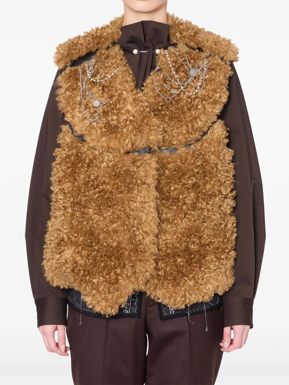 

Шуба из искусственного меха Kolor, коричневый