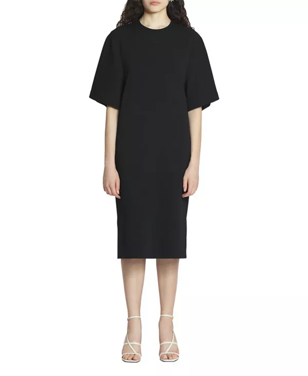 

Платье-Футболка из трикотажа Lanvin, черный