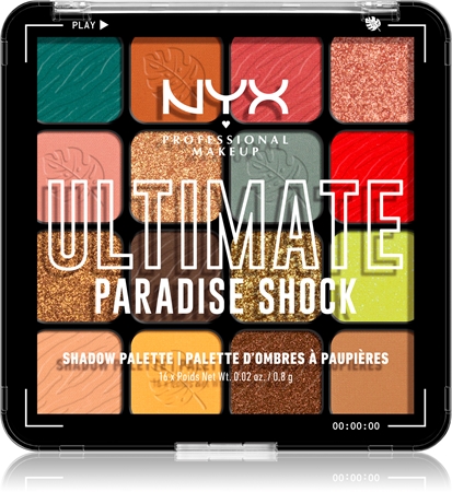 

Тени для век NYX Professional Makeup Ultimate Shadow Palette, Paradise Shock 16 szt.