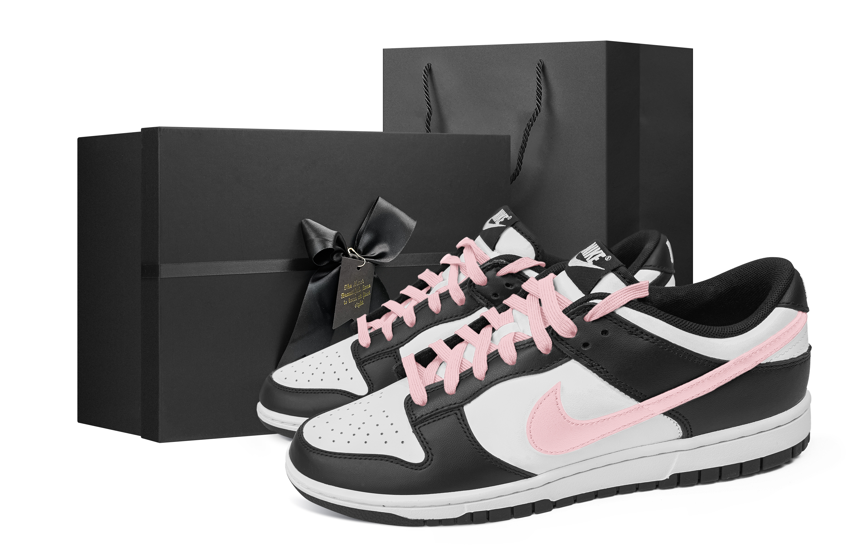 

Nike Кроссовки для скейтбординга Dunk Slip с амортизацией и износостойкостью, мужские, черные, белые, розовые