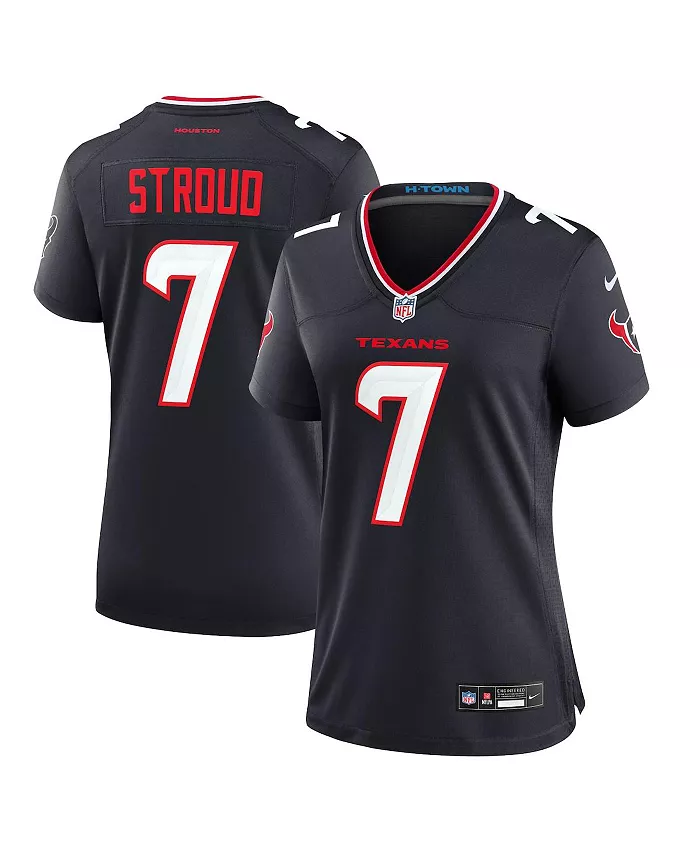 

Женская запасная игровая майка CJ Stroud Houston Texans Nike, синий