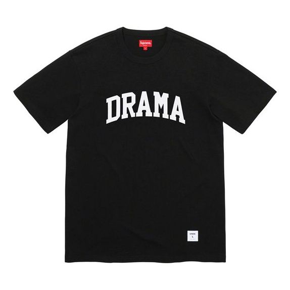 

Футболка fw19 week 5 drama s/s top alphabet short sleeve black Supreme, черный