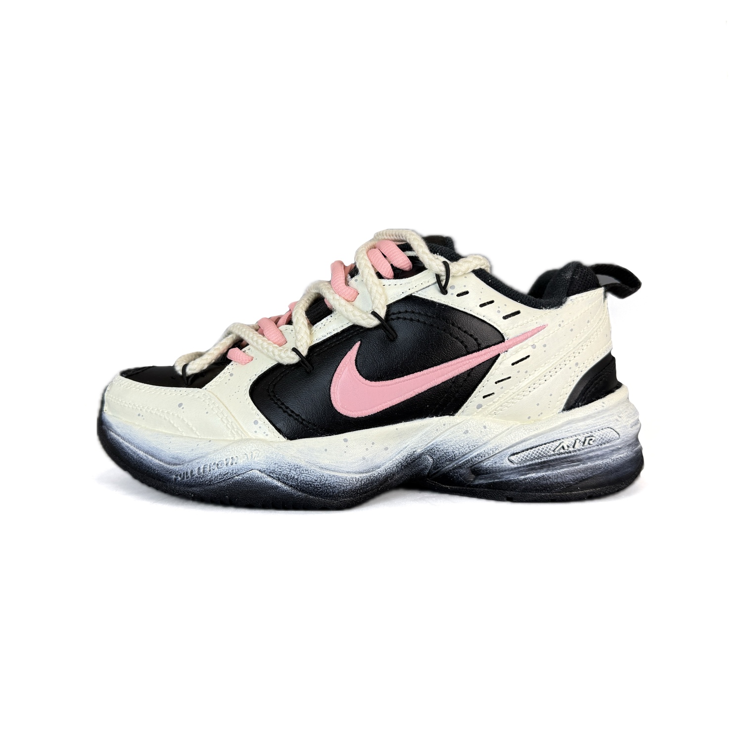 

Nike Air Monarch 4 Износостойкие и легкие низкие массивные кроссовки унисекс розовый белый, цвет Pink White