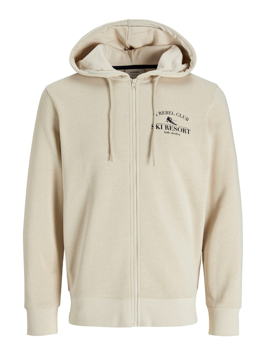 

Толстовка с капюшоном на молнии JJ Rebel Zip-Up Hoodie JREBANDREW, бежевый