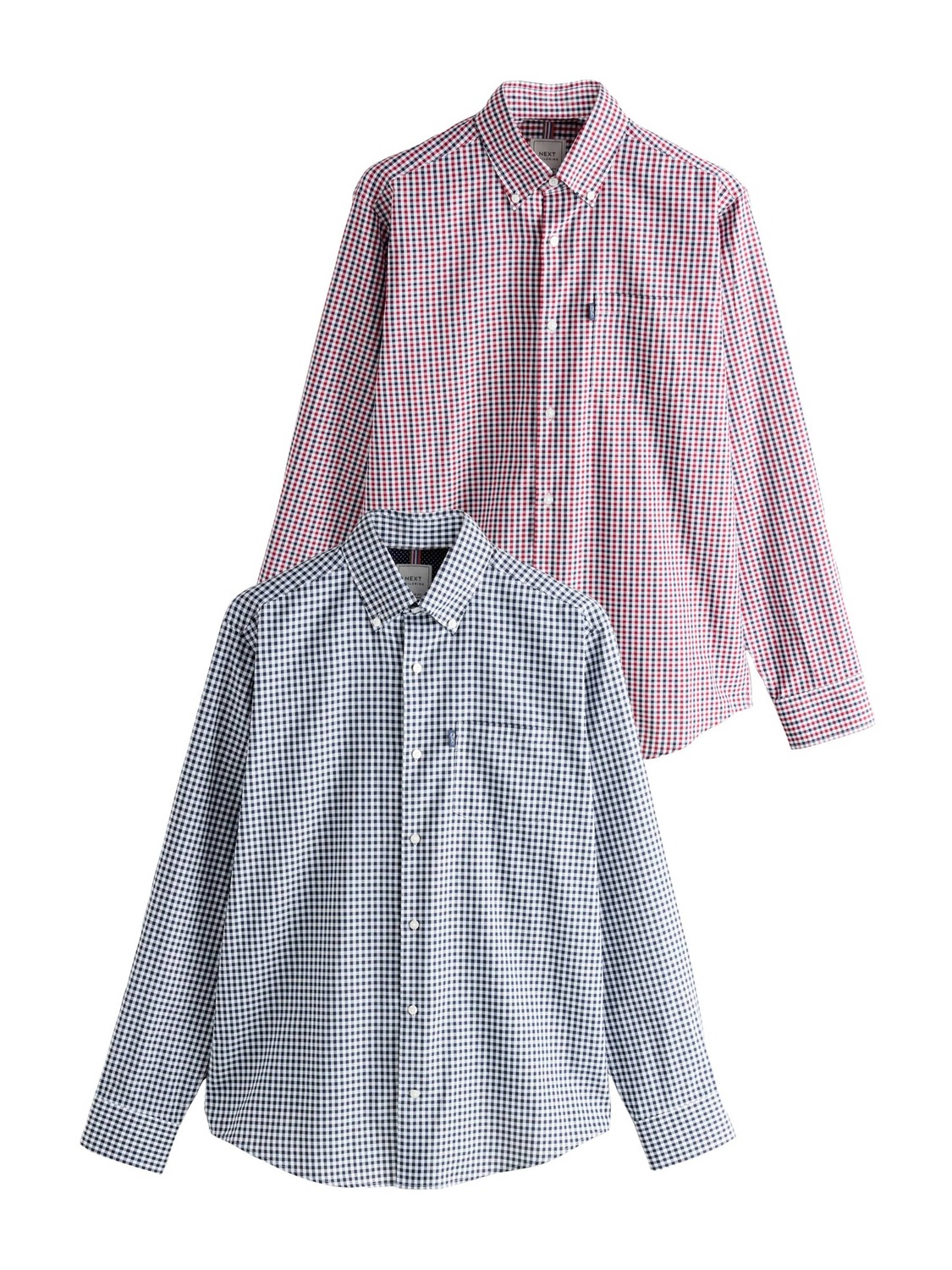Next Рубашка на пуговицах Regular fit в цвете Navy, Red