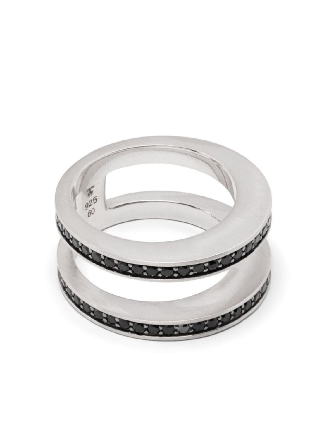 

Кольцо Vault Double Black Spinel Tom Wood, серебряный
