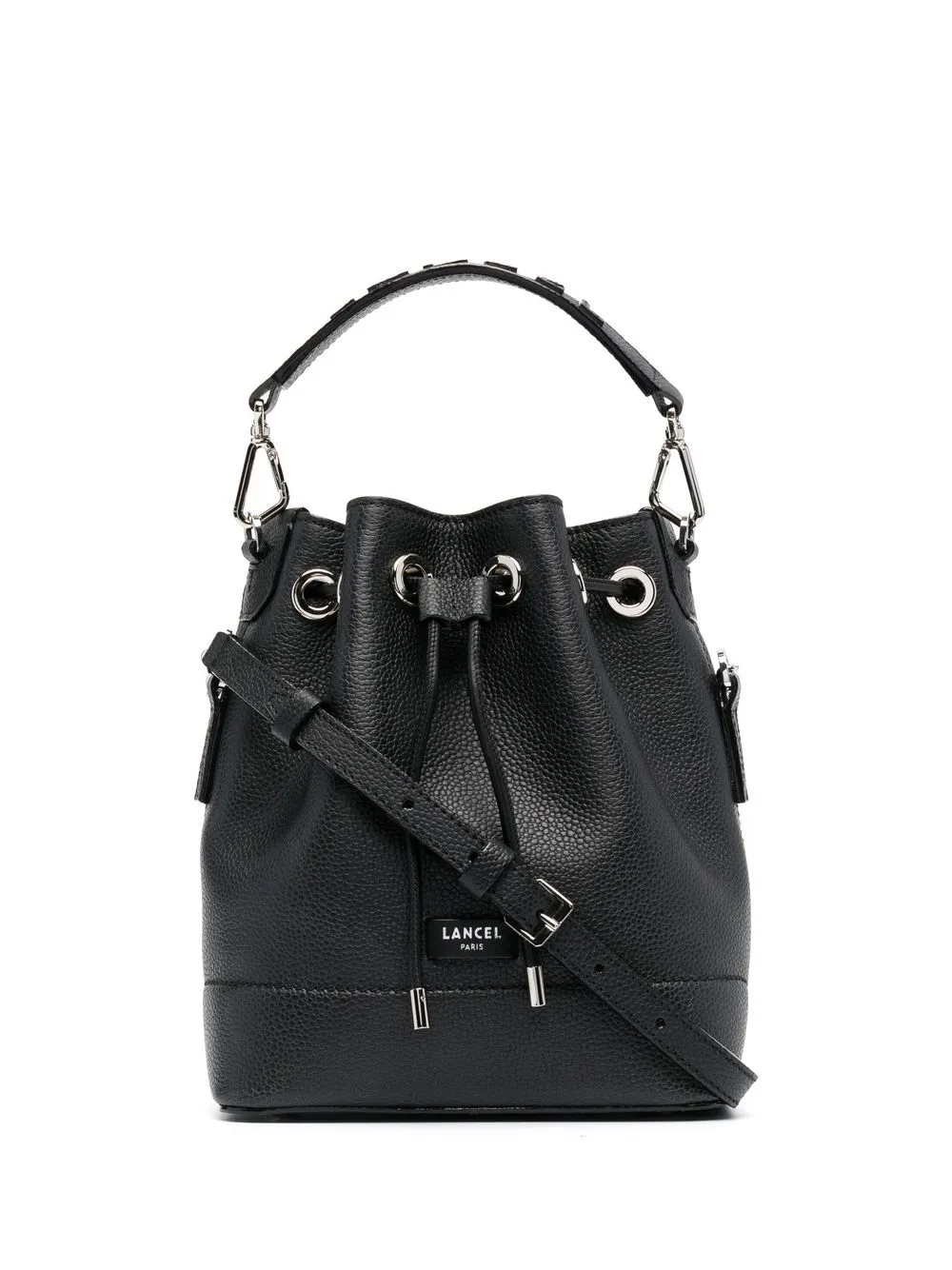 

Кожаная сумка-ведро Lancel, черный