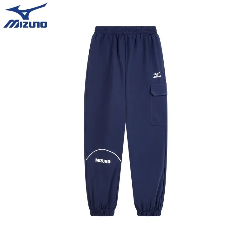 Детские быстросохнущие брюки для лета Mizuno, темно-синий — фото 3