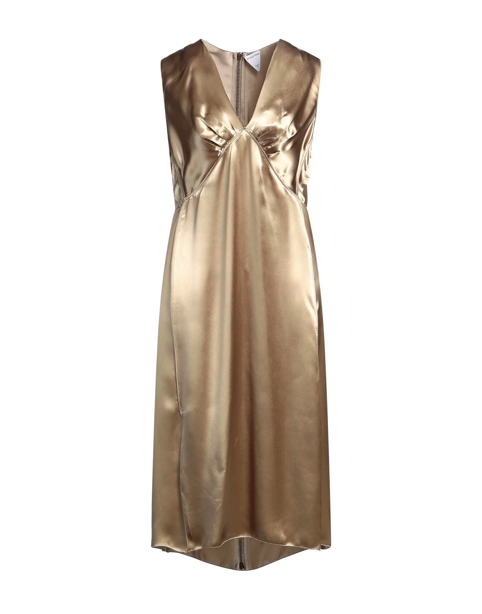 

Платье миди Bottega Veneta, серо-зеленый