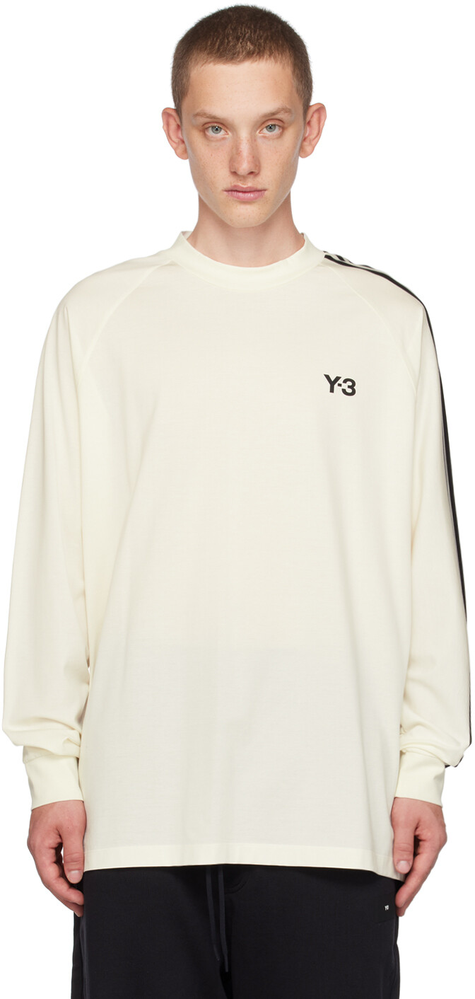 

Off-White футболка с длинными рукавами и тремя полосками Y-3