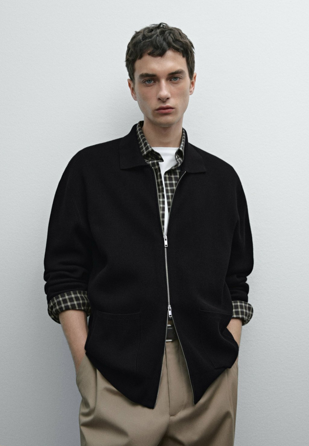 

Кардиган Massimo Dutti, темно-синий