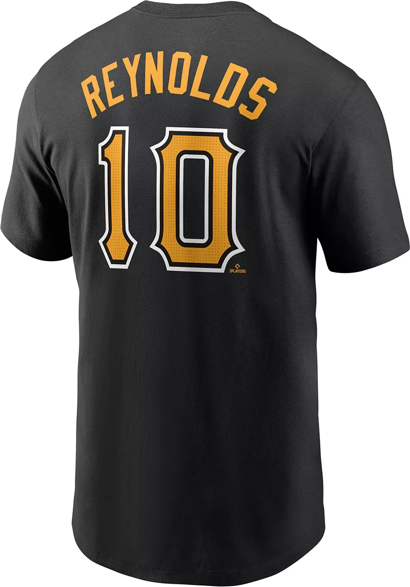 Мужская черная футболка Nike Pittsburgh Pirates Bryan Reynolds #10 — фото 3