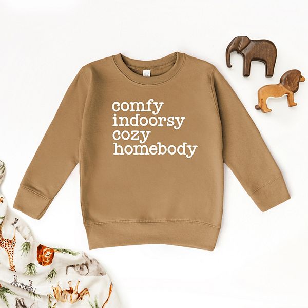 Толстовка с принтом для малышей comfy indoorsy cozy homebody The Juniper Shop, Navy — фото 3