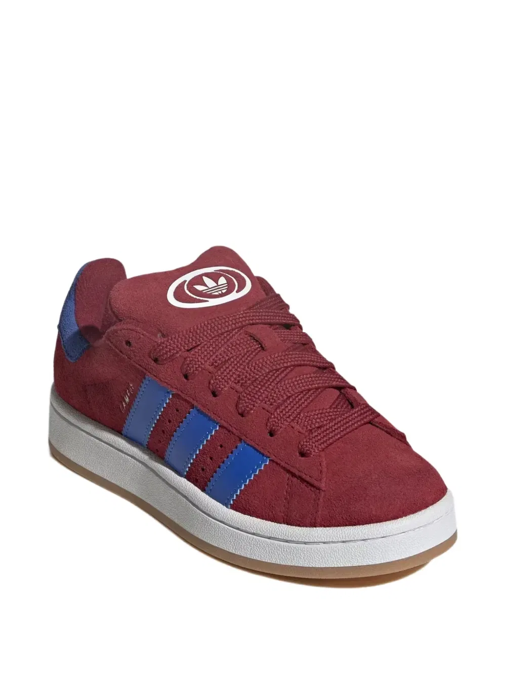 Кроссовки Campus из замши Adidas Kids, красный — фото 2