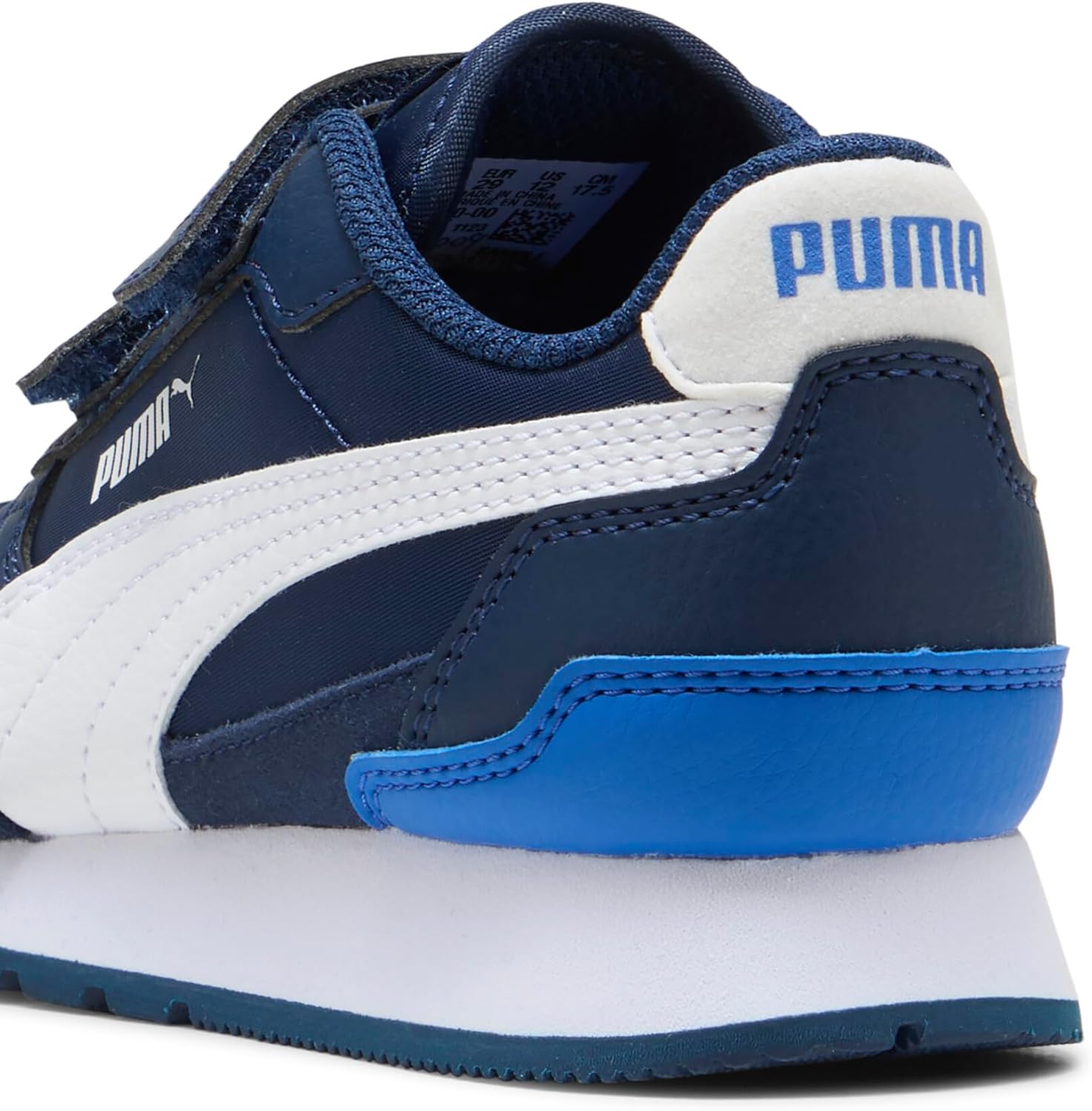 Кроссовки Puma St Runner унисекс-детские на липучке, синий — фото 3