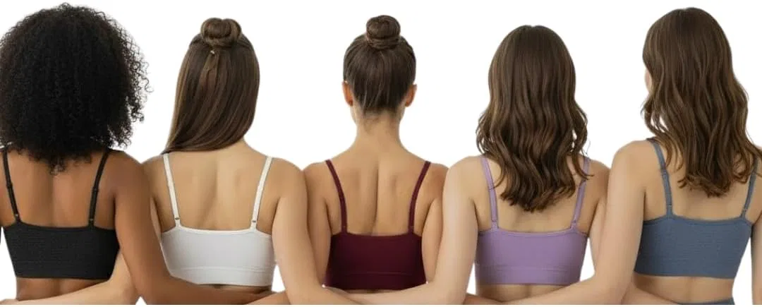 Спортивный бюстгальтер, 6 шт., регулируемый, Black/Heather Grey/Olive/Purple/Lilac/Dusk — фото 4