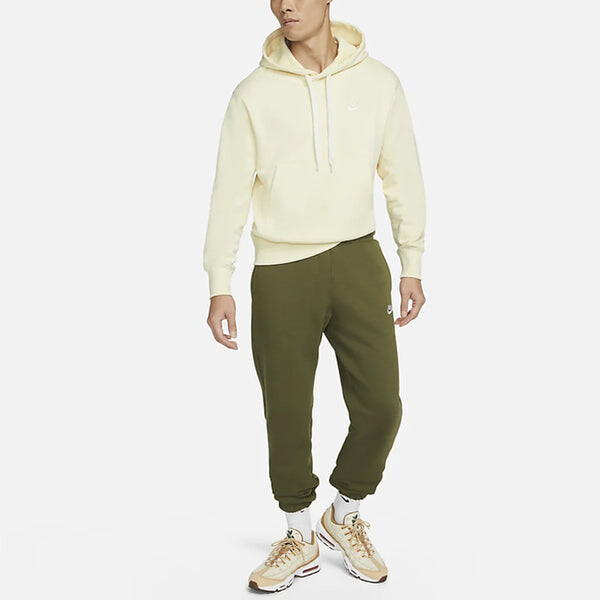 Толстовка Men's Nike Embroidered Logo Hooded Casual Sports Milky White, белый — фото 3