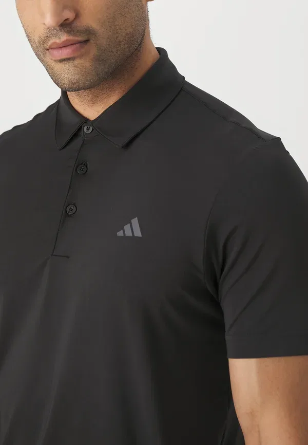 Мужское поло Adidas Golf ultimate365 solid, черный — фото 4