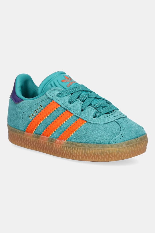 

Детские замшевые кроссовки Gazelle Adidas Originals, бирюзовый