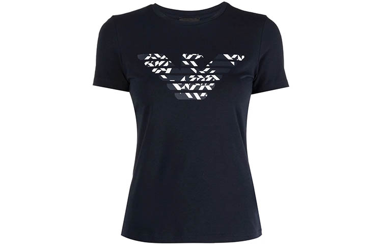 

Футболка женская синяя EMPORIO ARMANI