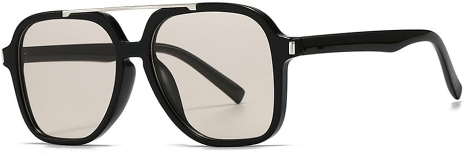 

Солнцезащитные очки с двойной перемычкой большого размера для женщин и мужчин с защитой от УФ-излучения UV400 и заклепками, идеально подходят для занятий спортом на открытом воздухе, бега и путешествий UYPTK, C6 Black Champagne