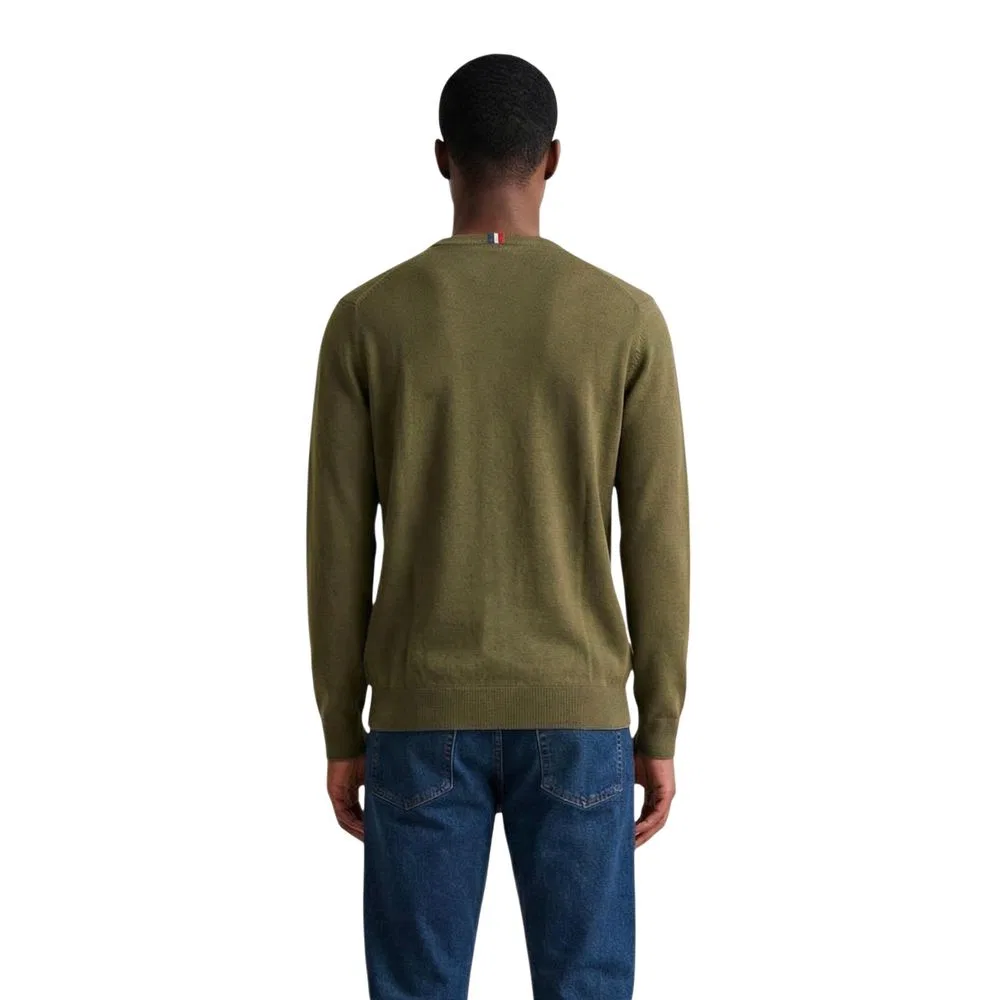 Мужской свитер с вырезом V US40 173007 U.S. Polo Assn., Green — фото 2