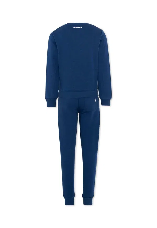 Джемпер и брюки хлопковые Set Tru Trussardi Junior, синий — фото 2