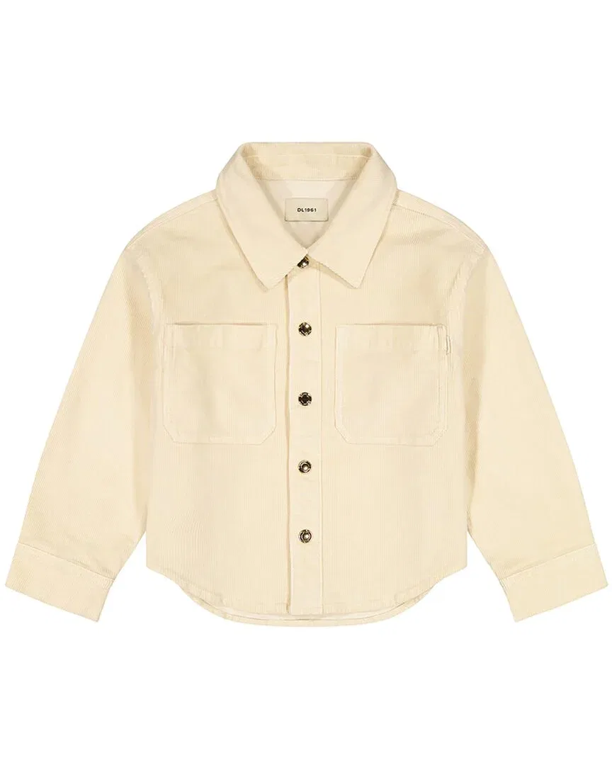 Детская рубашка с воротником Olivia Shirt DL1961, бежевый