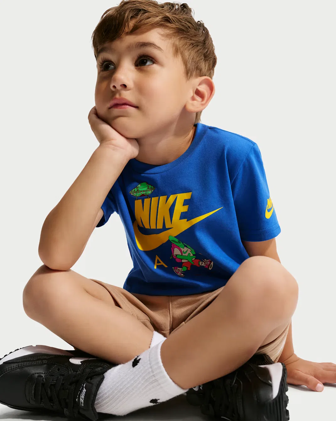 Детская футболка с инопланетянином Nike, Game Royal — фото 3