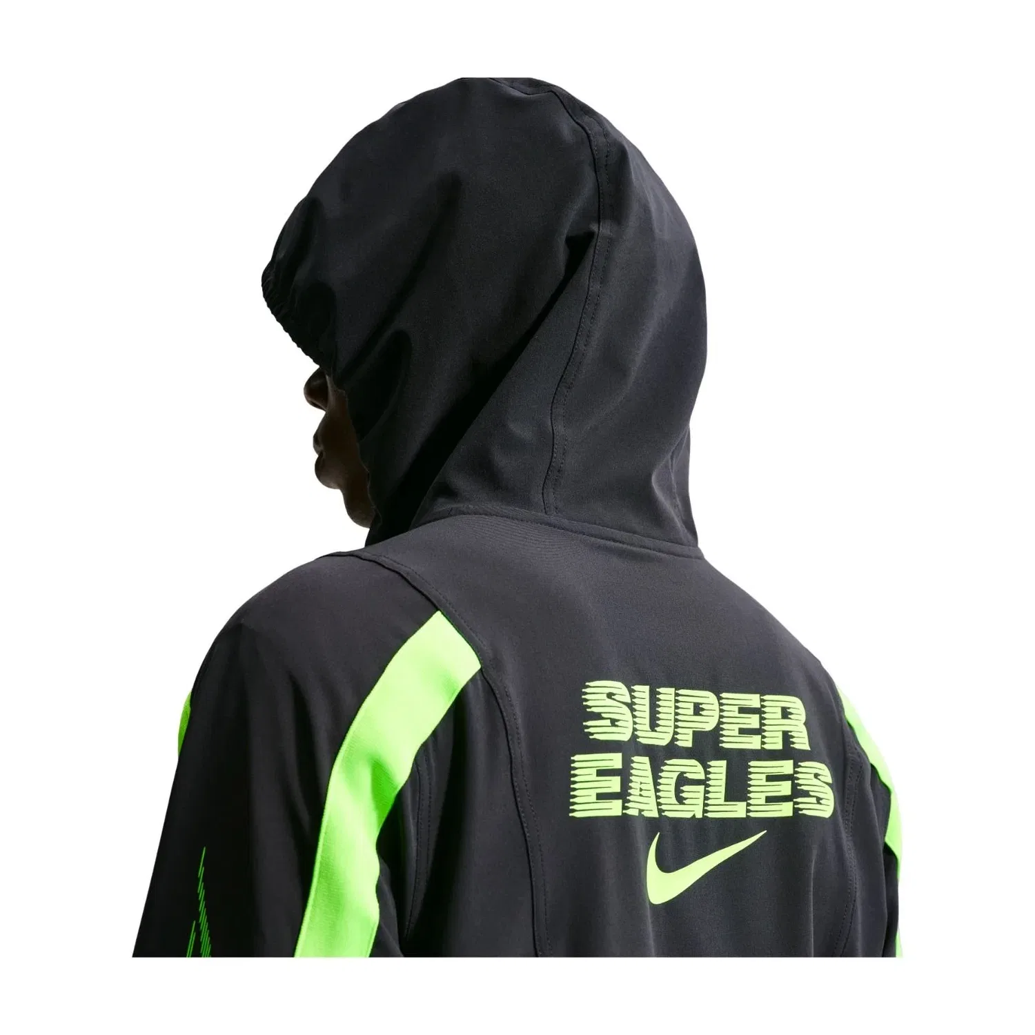 Мужская куртка Nike Nigeria Energy Dri-FIT Woven Jacket, черный — фото 2