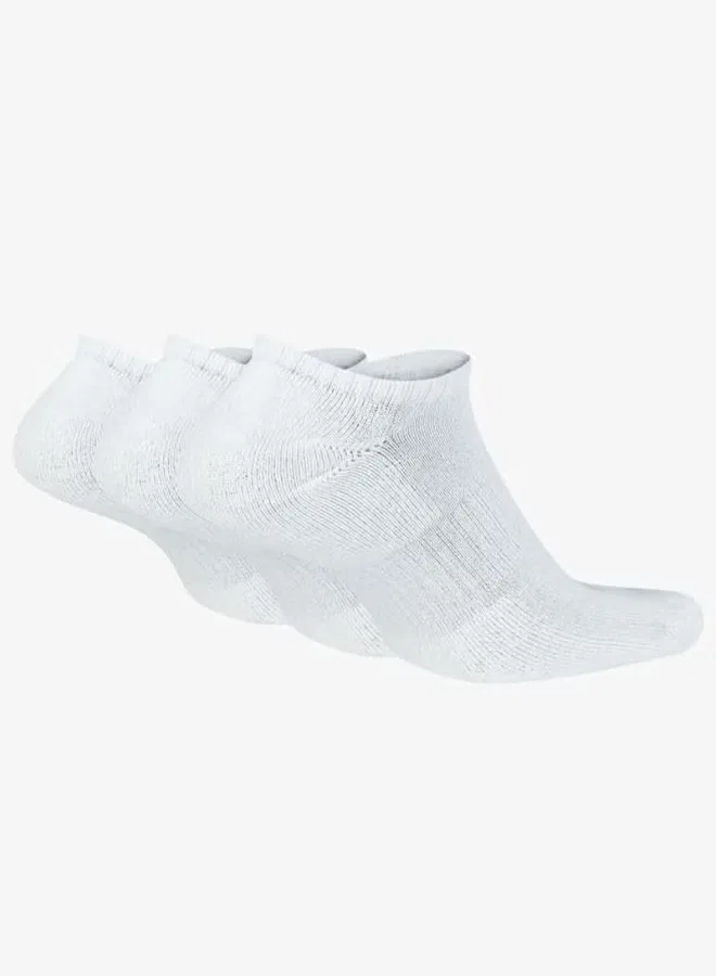 Носки низкие с амортизацией, комплект 3 пары, Nike, белый — фото 2