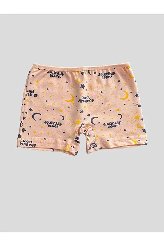 Детский комплект для девочек хлопковый с принтом Elmas Kids, Pink — фото 4